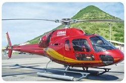 Eurocopter AS 355-N Helicopter in St. Martin